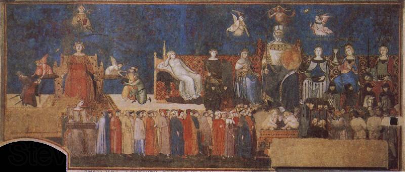 Ambrogio Lorenzetti Allegory of the Good Goverment Germany oil painting art